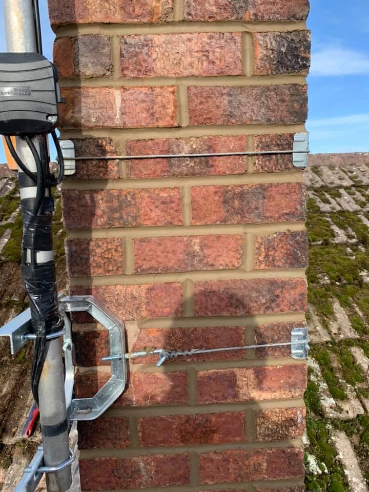 Chimney stack after Marlite completed repointing